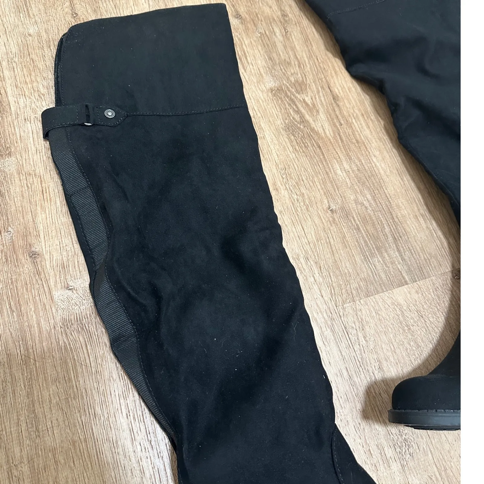 SUN + STONE | NWT Women's Alliccef Black Knee High Boots Size 5.5 - Image 5