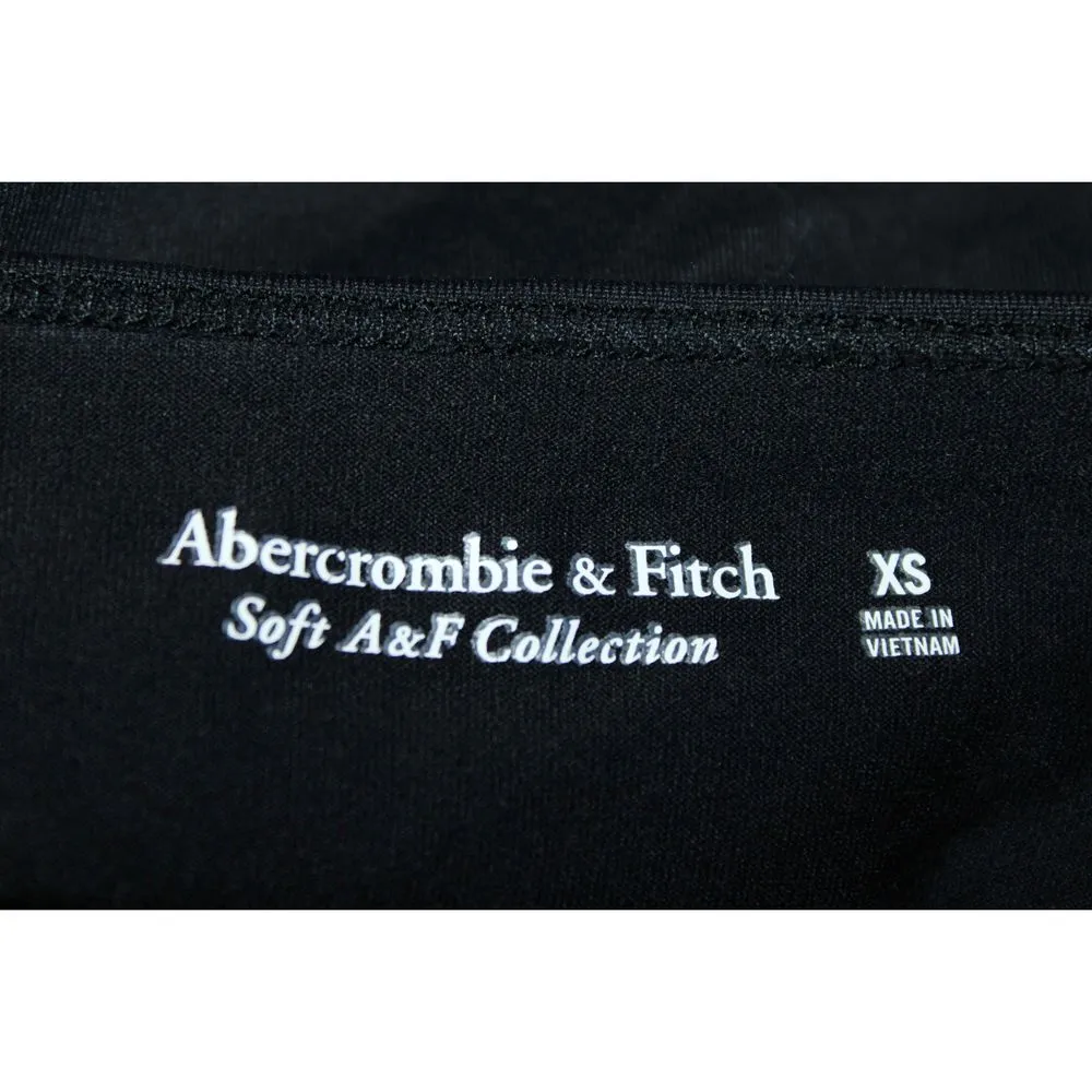 Womens Abercrombie & Fitch Soft AF Collection Black Cutout Bodysuit Top Size XS - Image 2
