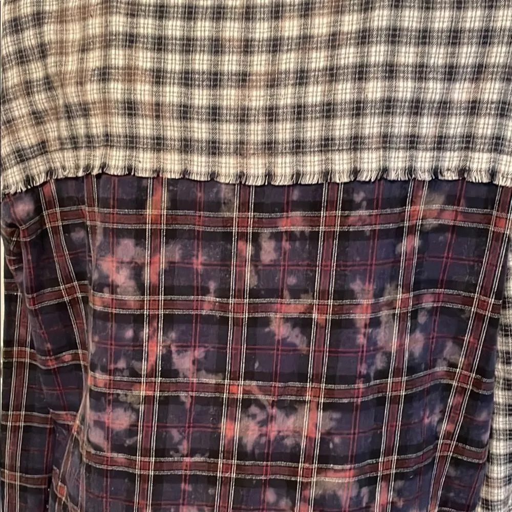 🏁🏁🏁BOGOHO 🏁🏁🏁Oddy Mixed Plaid Button Up Shirt - Image 6