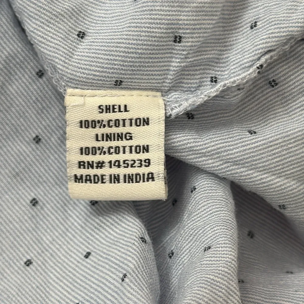 Sim & Sam Light Blue Swiss Dot Smocked Bust Strapless Maxi Dress - Image 4