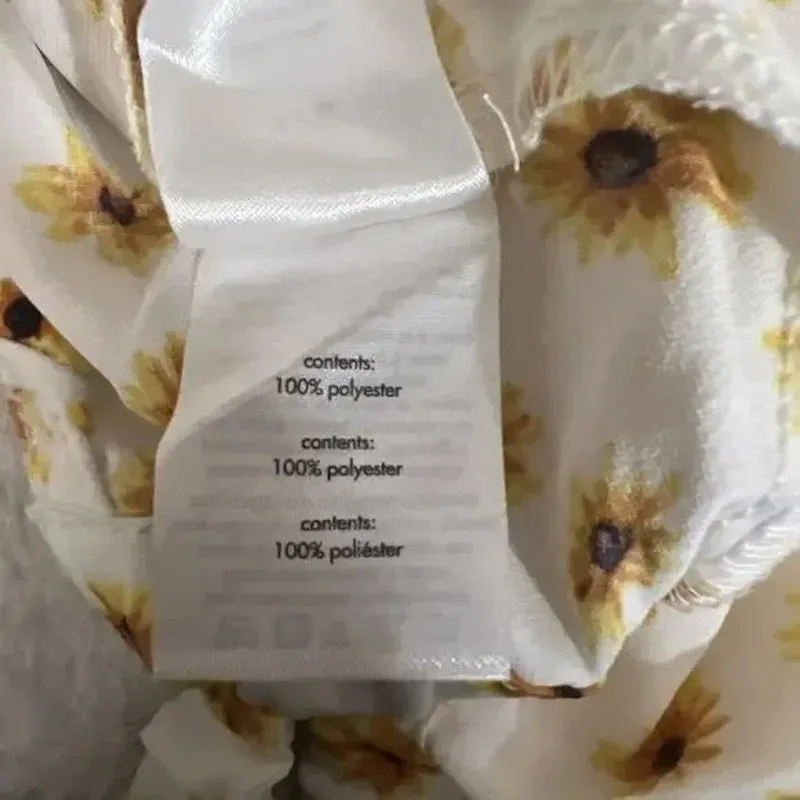 WeWoreWhat Ditsy Daisy Flower Billow LongSleeve Crop Open Back Top L Yellow - Image 9