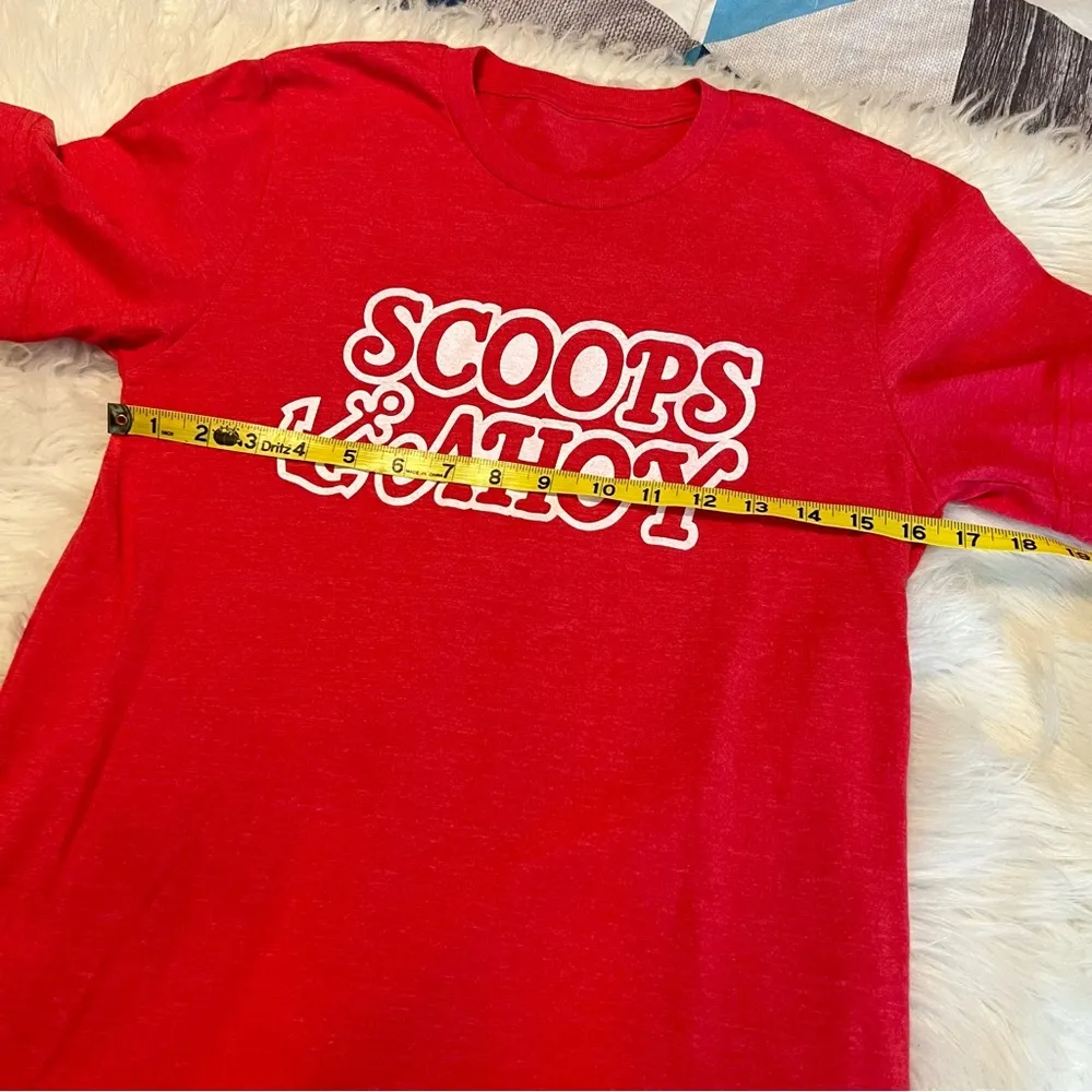 Scoops Ahoy T Shirt Stranger Things Red White Graphic Steve Robin Adult Small - Image 6