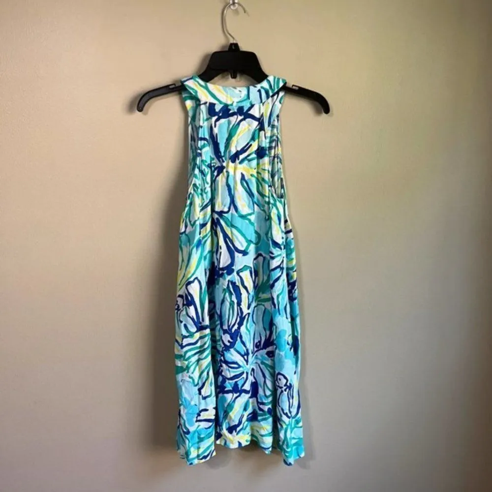 Lilly Pulitzer XXS blue and green dress - Image 4