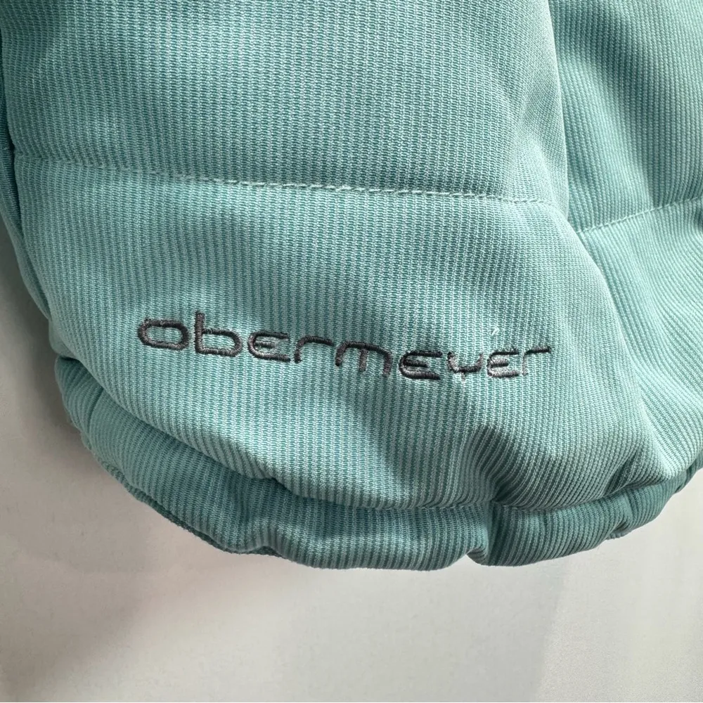 Obermeyer Boomer Jacket Teal Zip Front Hooded Soft Shell Junior Size 12 - Image 12