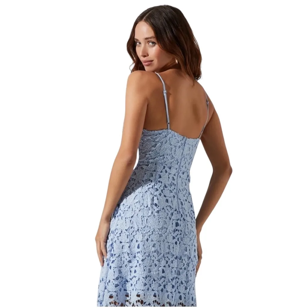 ASTR The Label - Anaya Crochet Midi Cocktail Dress Sz S - Image 4