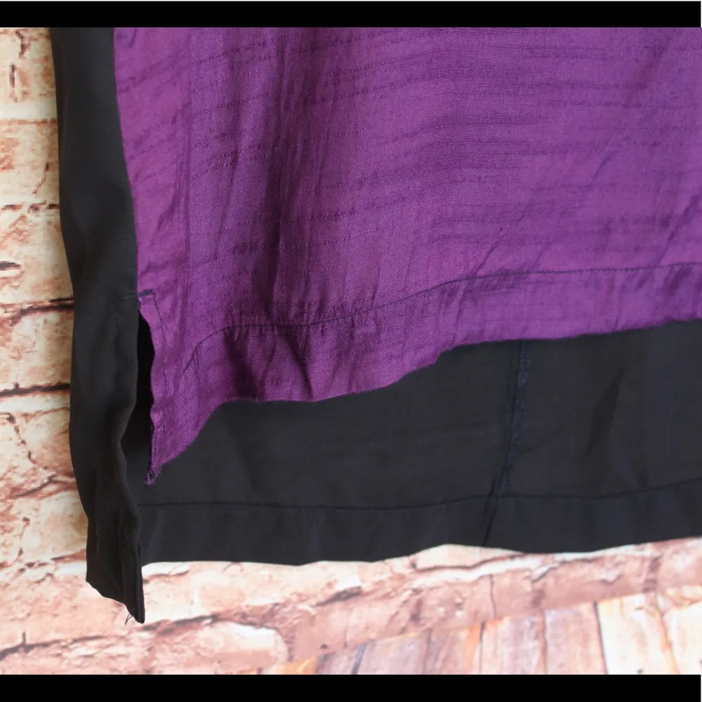 Converse | Y2K Split Hem Purple Shirt - Image 2