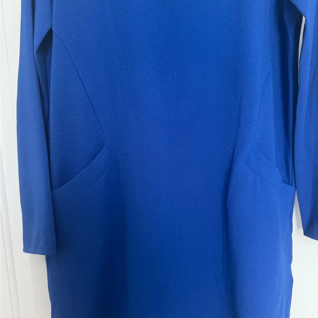 Beautiful cobalt blue dress with 2 front pockets - Image 2