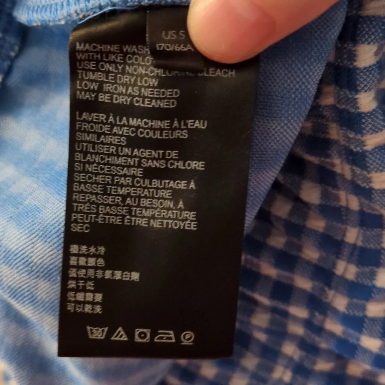 Urban Outfitters Gingham Kick Blue Pants Size Small - Image 4