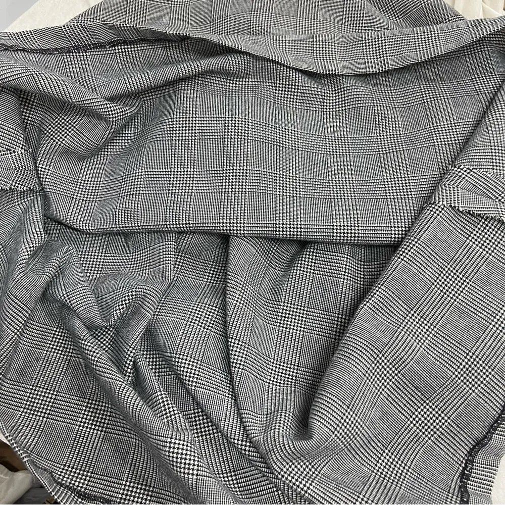 Vintage women’s dress 10 black white houndstooth missing belt made in USA - Image 13