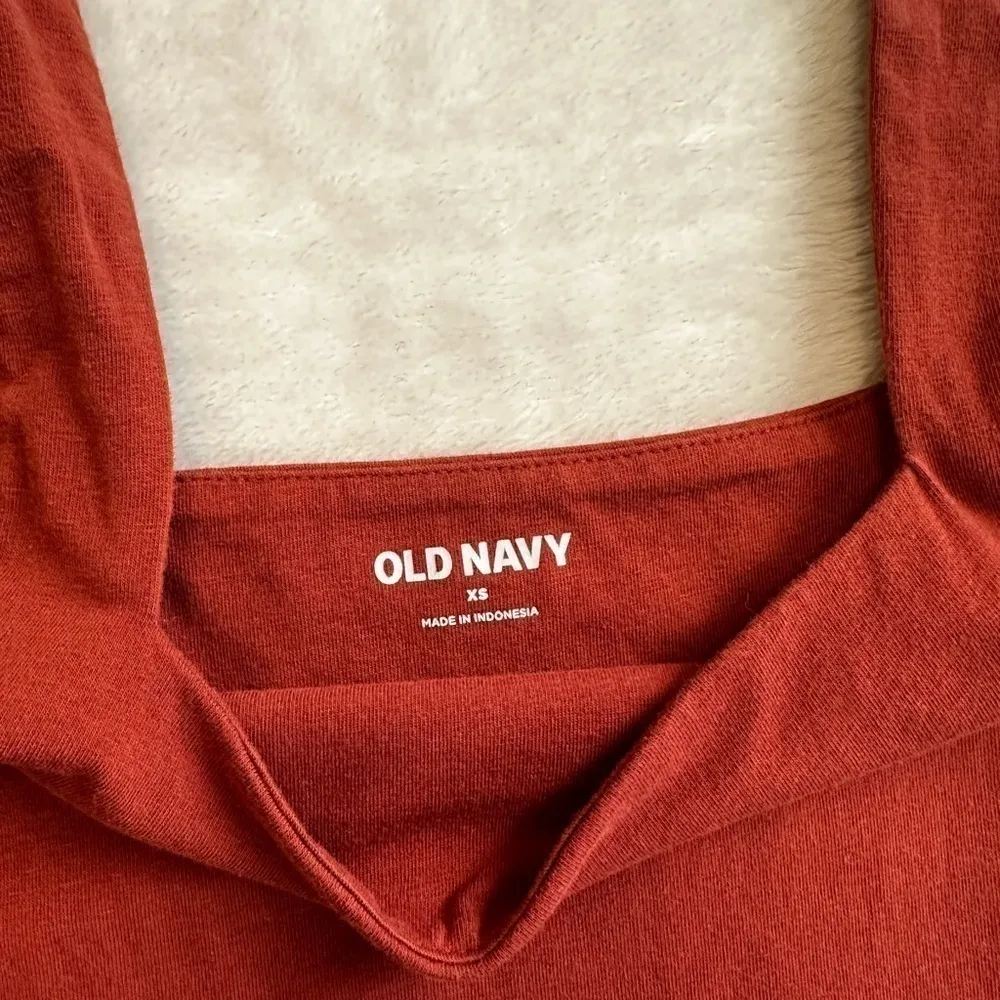 Old Navy Fitted Sleeveless Square Neck Rust Bodysuit - Image 6