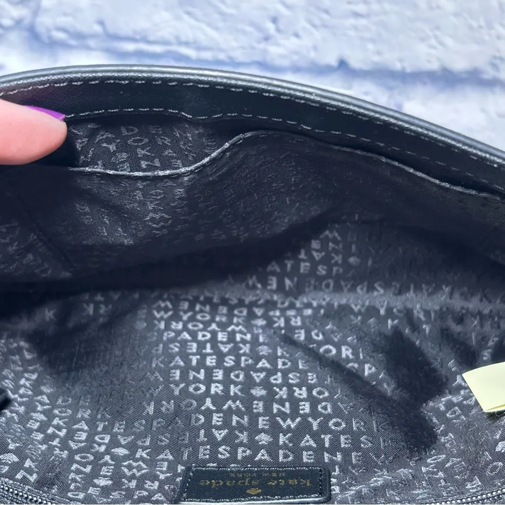 Kate Spade Black Tilden Place Alek Leather Crossbody Bag Great Condition - Image 11