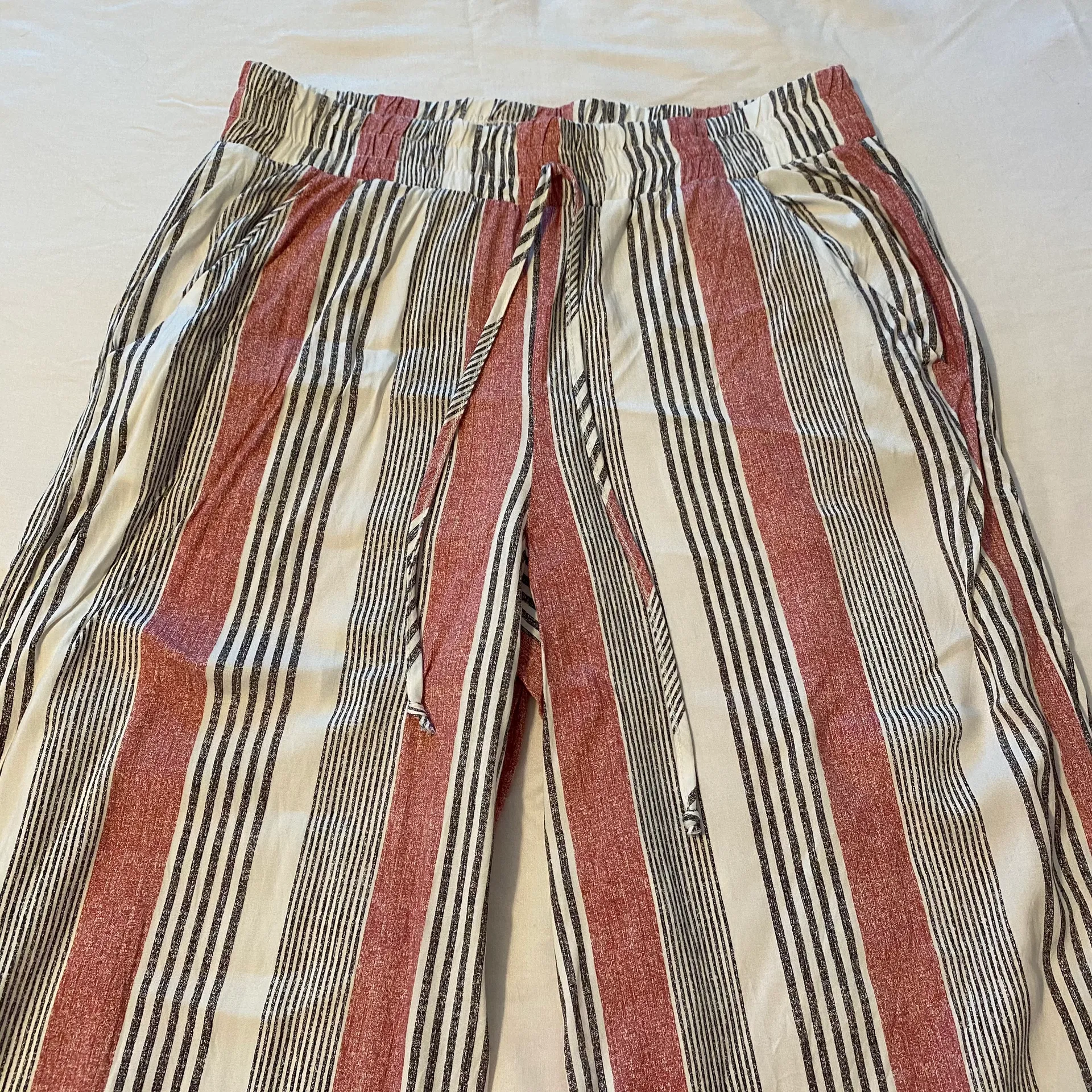 Striped Cropped Challis Pants - Image 4