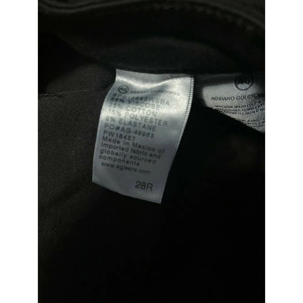 Ag Adriano Goldschmied The Legging Ankle Super Skinny Ankle Black Denim 28 - Image 4