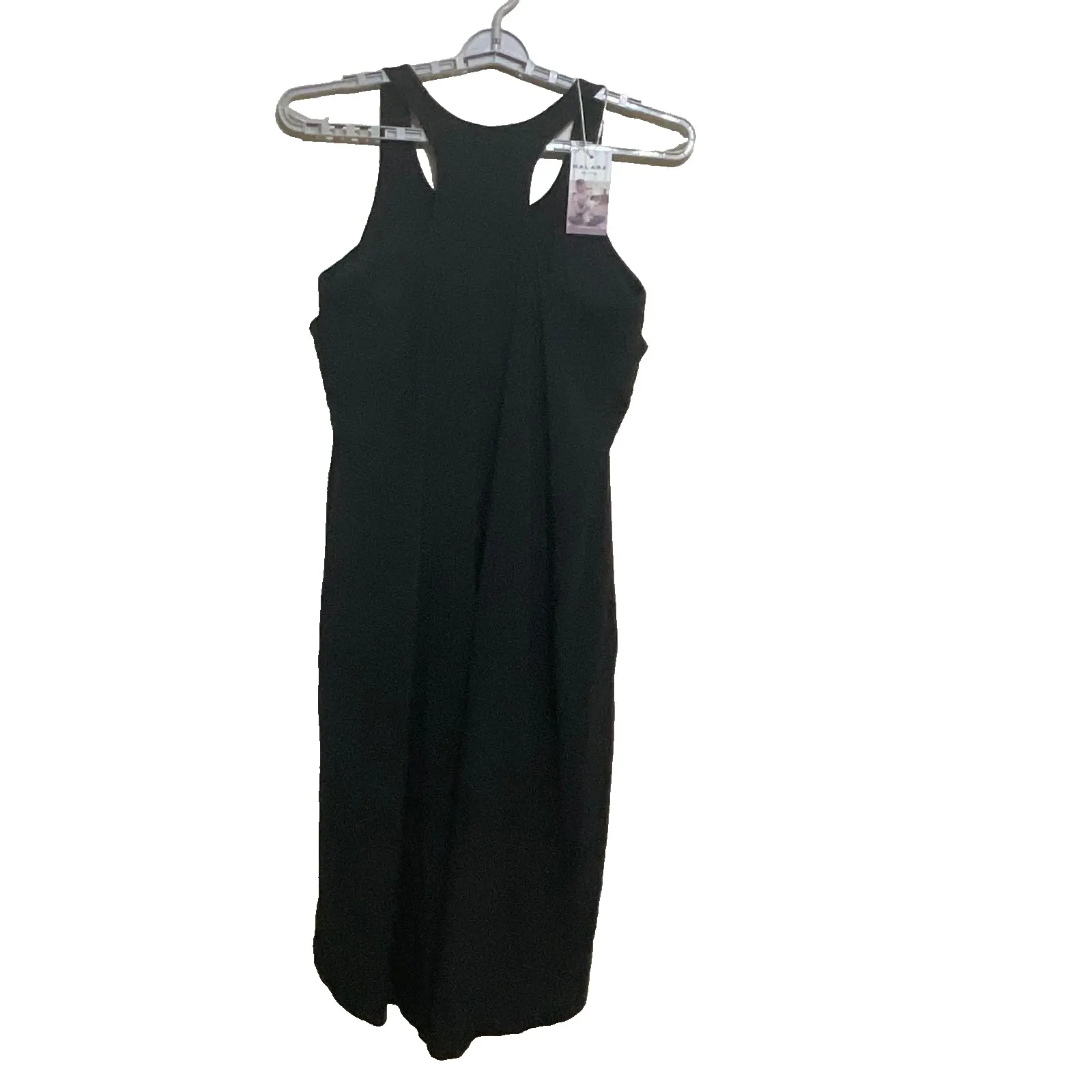 Halara‎ Breezeful Racerback sleeveless High Low Flowy Midi black Dress size  XL - Image 3