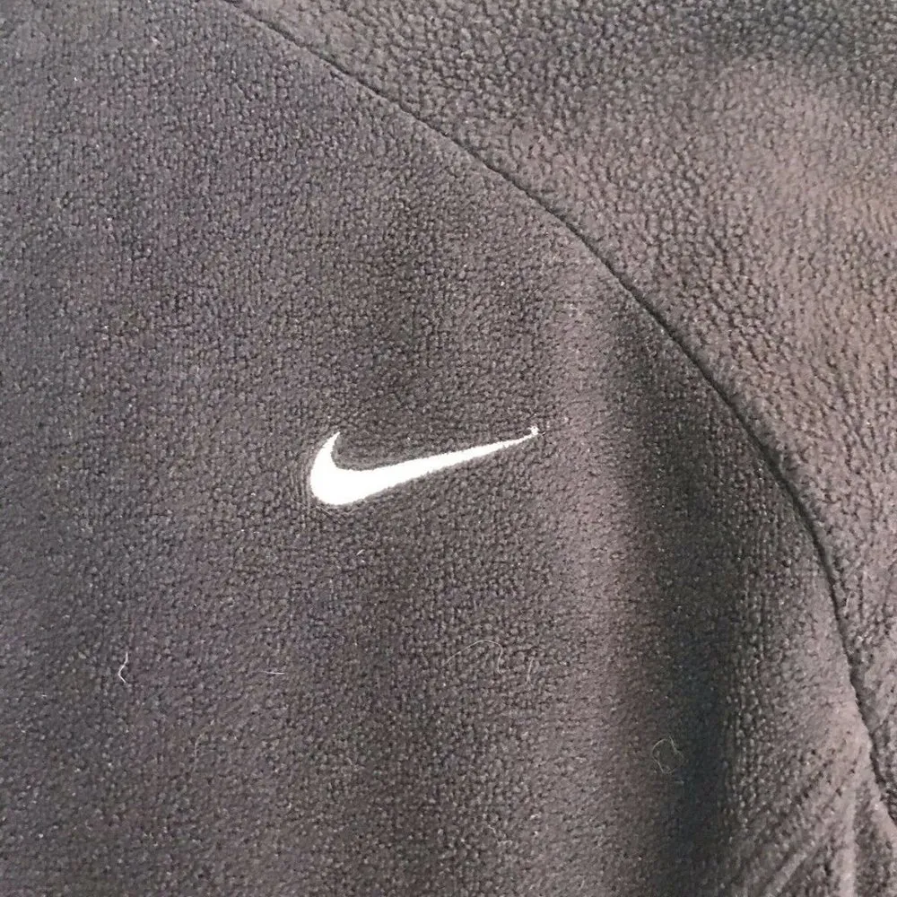 Nike half zip pullover sz Small Black LS fleece - Image 5