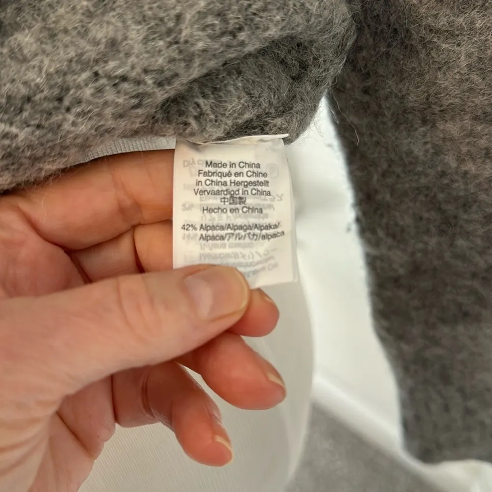 J. Crew Point Sur Alpaca Merino Wool Crewneck Knit Sweater  Grey, XS, EUC - Image 8