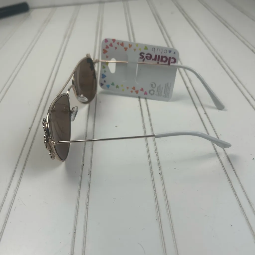 Claire’s Daisy Aviator Sunglasses Brown Lens NWT - Image 3