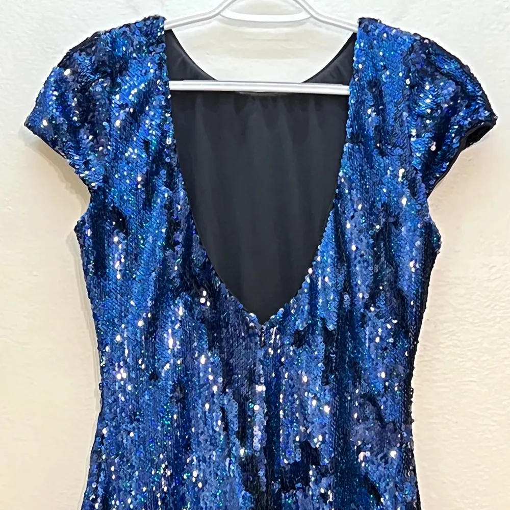 Dress the Population Tabitha Sequin Backless Mini Dress - Image 7