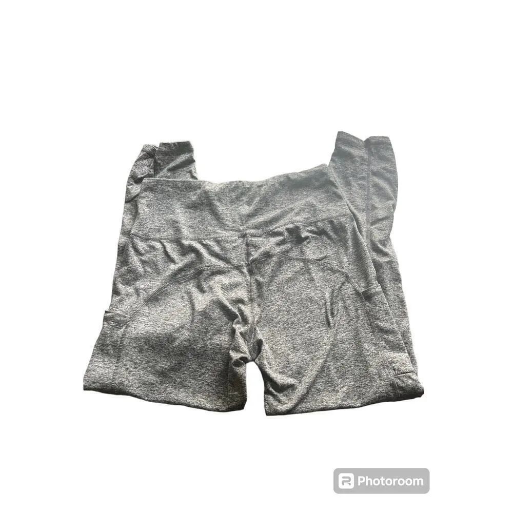 A New Day Womens Heather Gray Active Leggings Size Medium Pockets‎ Workout - Image 2