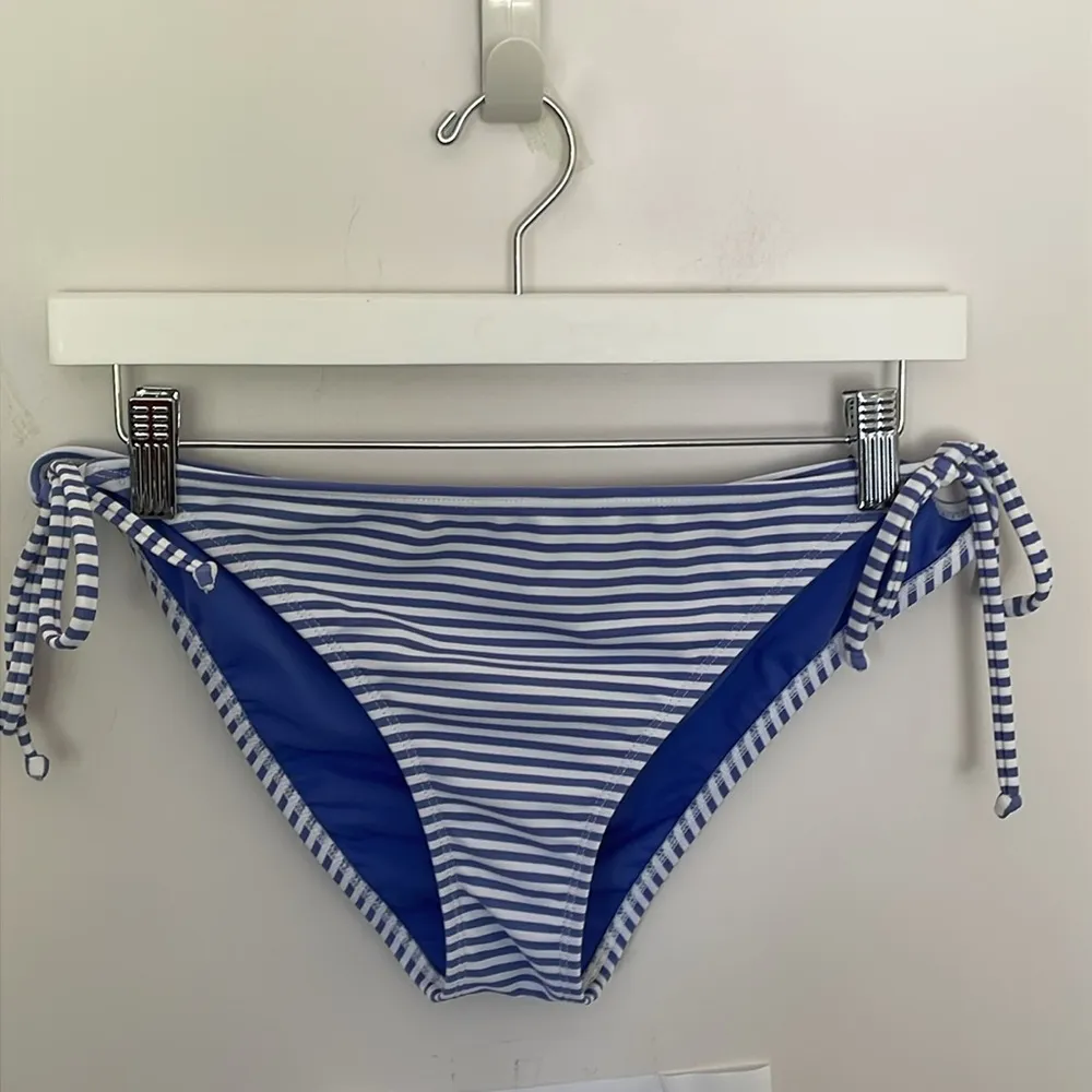 Roxy Bikini Blue Stripe Bottoms XL - Image 3