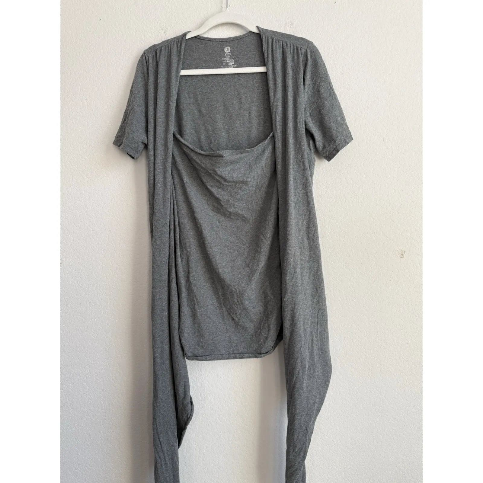Kindred Bravely Women's XL Organic Cotton Skin to Skin Wrap Top Gray Nursing - Image 10