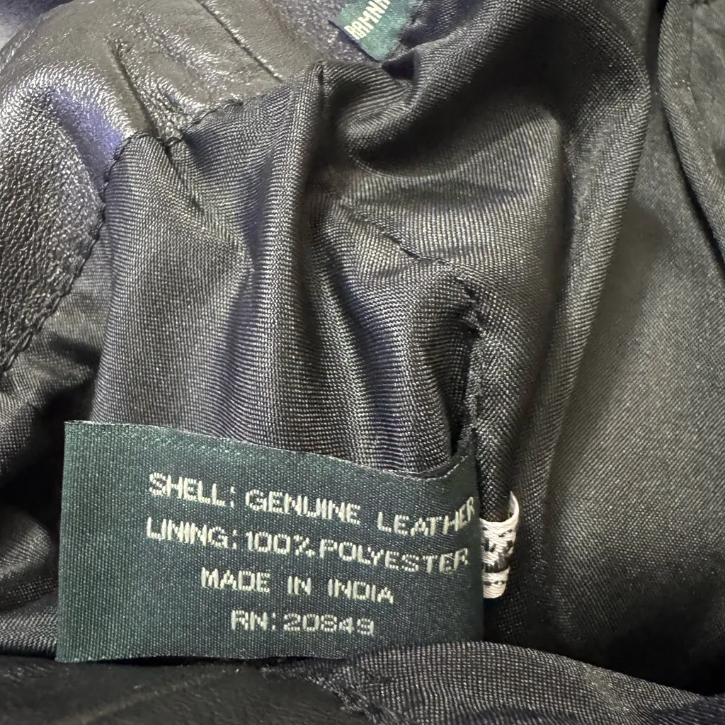 Harvé Benard VTG Black Leather Pants High Rise - Image 5