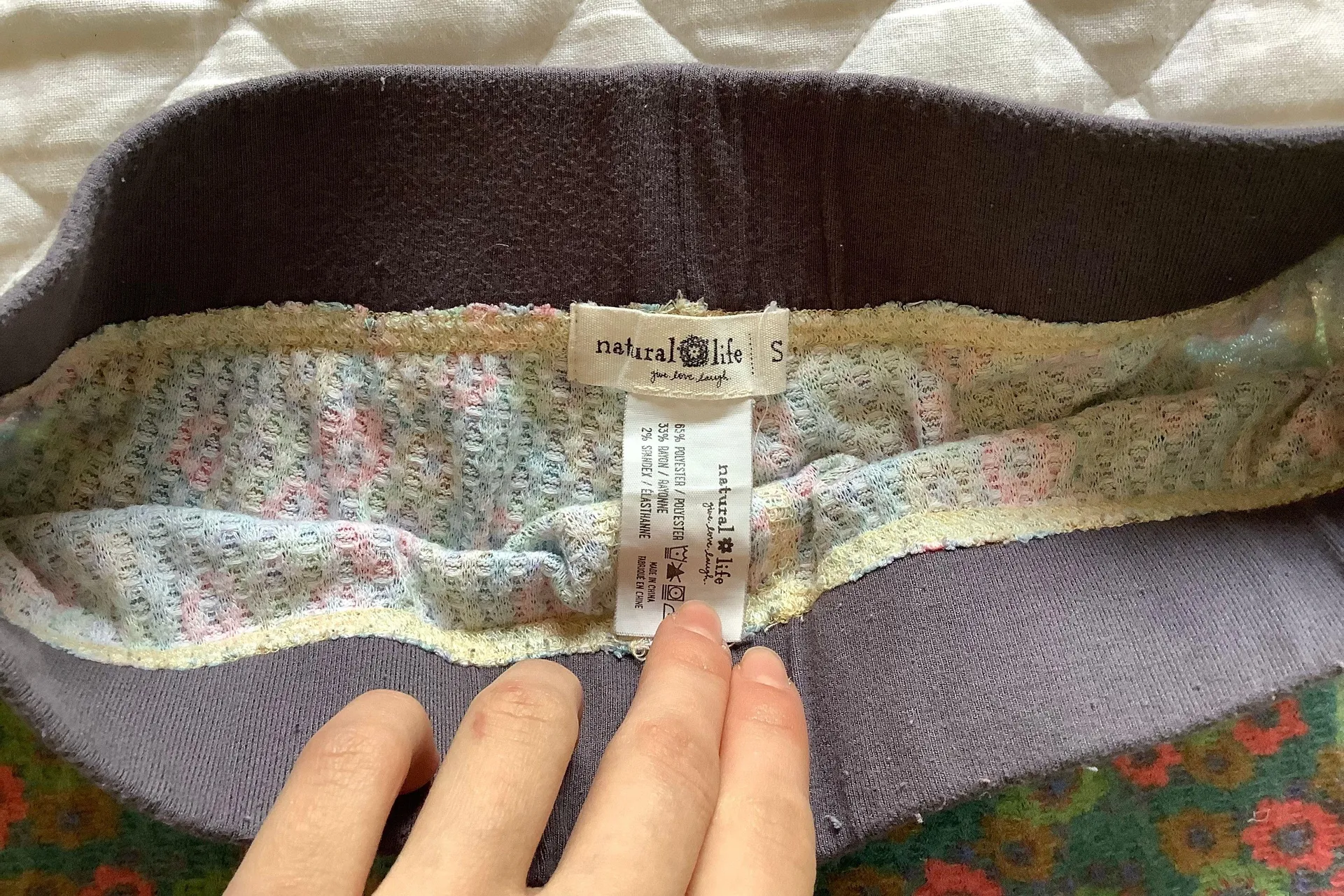 Floral Waffle Pj Shorts - Image 3