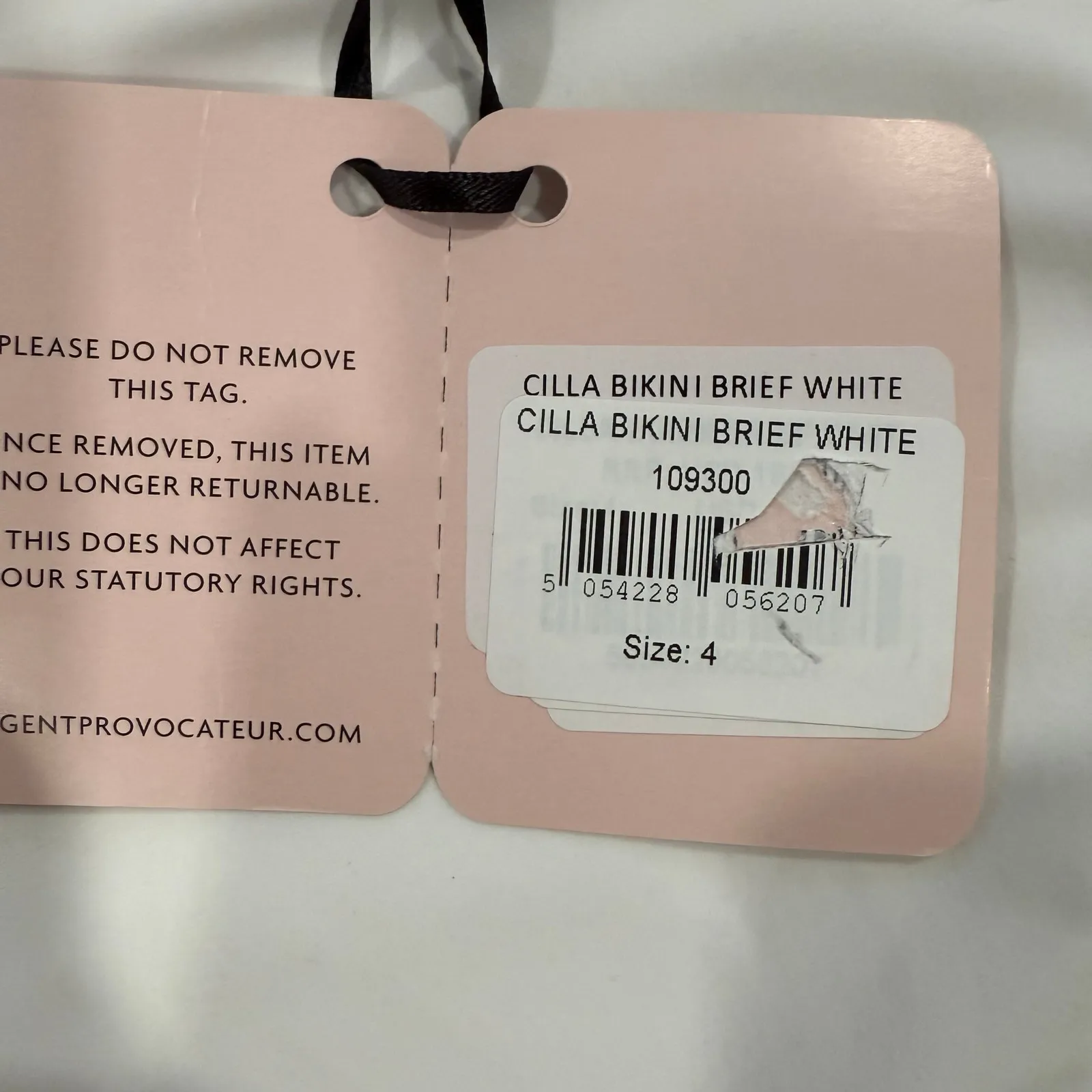 Agent Provocateur Cilla Chic Embroidered Cut out White Bikini Brief US 8 - Image 4