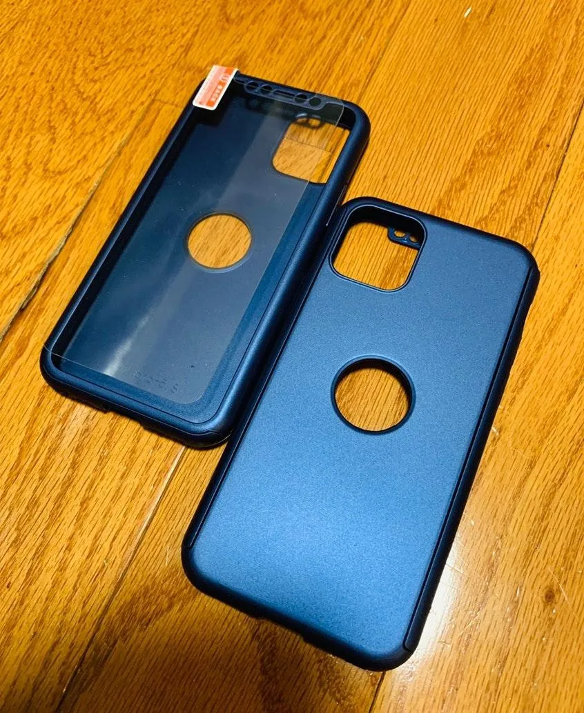 IPhone 11 Pro Max Fashion 360 Shockproof Case Blue - Image 3