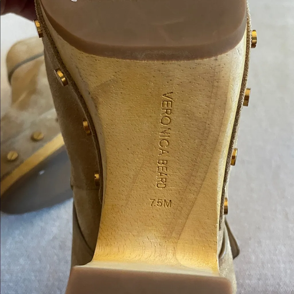 Veronica Beard Dacey 100MM Suede Clogs- 7.5 US - Image 7