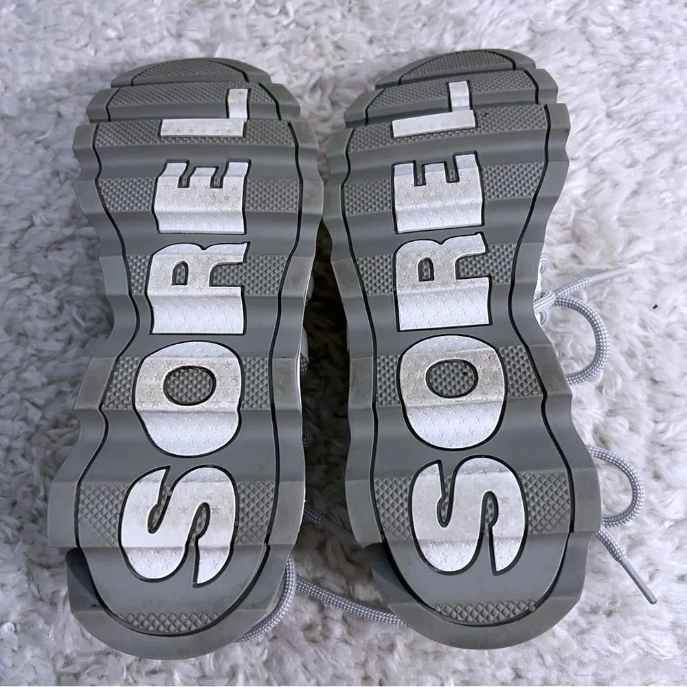 SOREL Women's White Kinetic Lace Up Trainer Sneaker Shoes US SZ 7 - Image 6