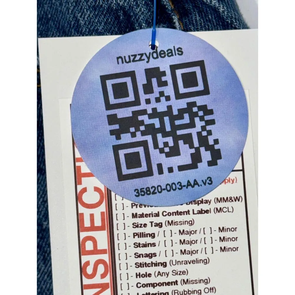 NEW Abercrombie & Fitch Curve Love Mom Short High Rise Blue Jean Shorts Sz 27 4 - Image 6