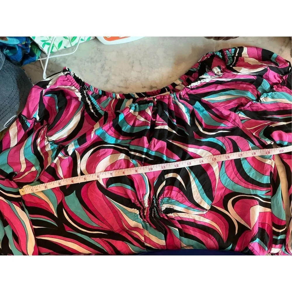 Michael Kors Silk Off The Shoulder Top‎ L - Image 5