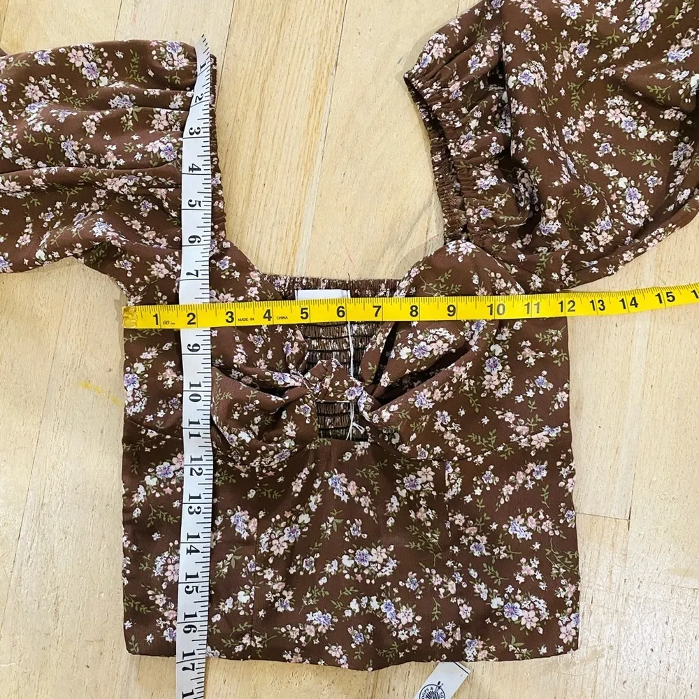 Isalis brown floral top - Image 14
