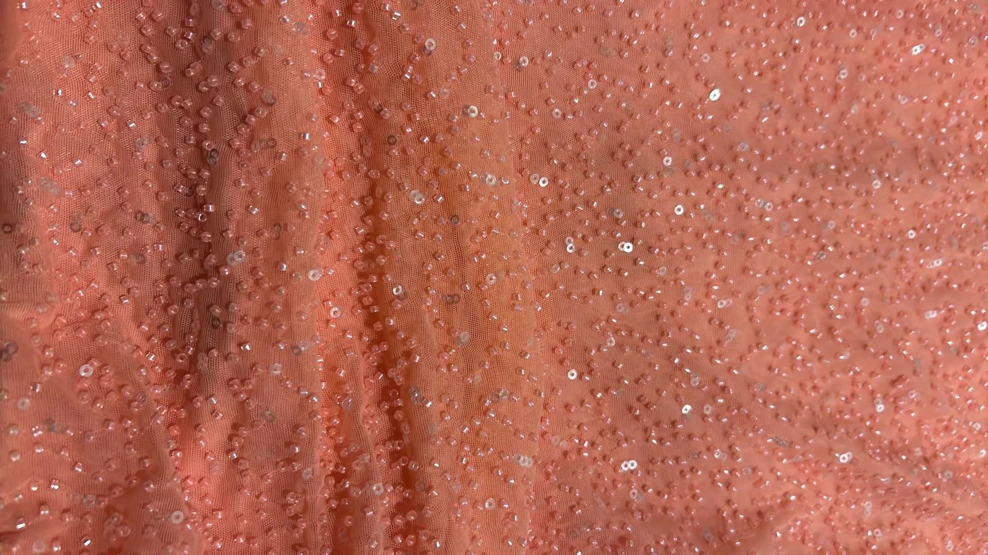 Coral beaded bodycon dress Windsor Hoco  - Image 7