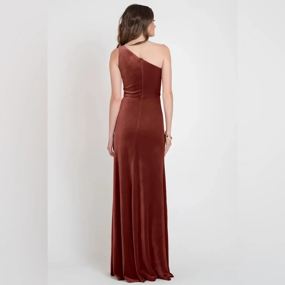 JENNY YOO Cybill One Shoulder Dress 2 - Image 3