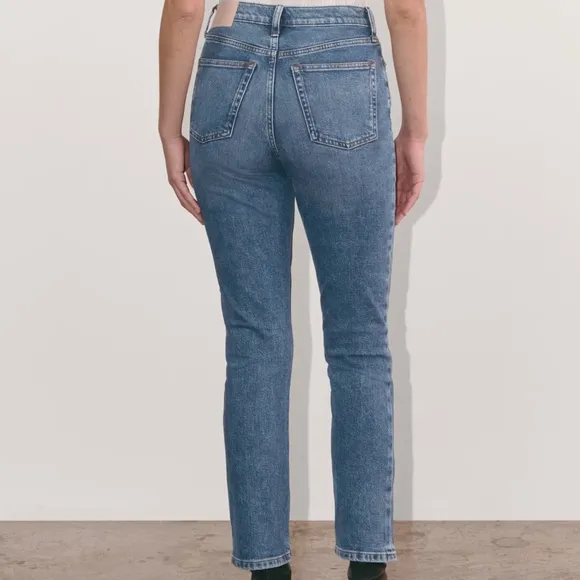 Everlane The Original Cheeky Cotton High Rise Skinny Light Wash Jeans Size 27 - Image 2