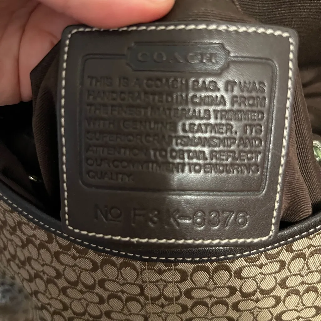 Coach Brown Signature Shoulder Bag Hobo  - Image 11