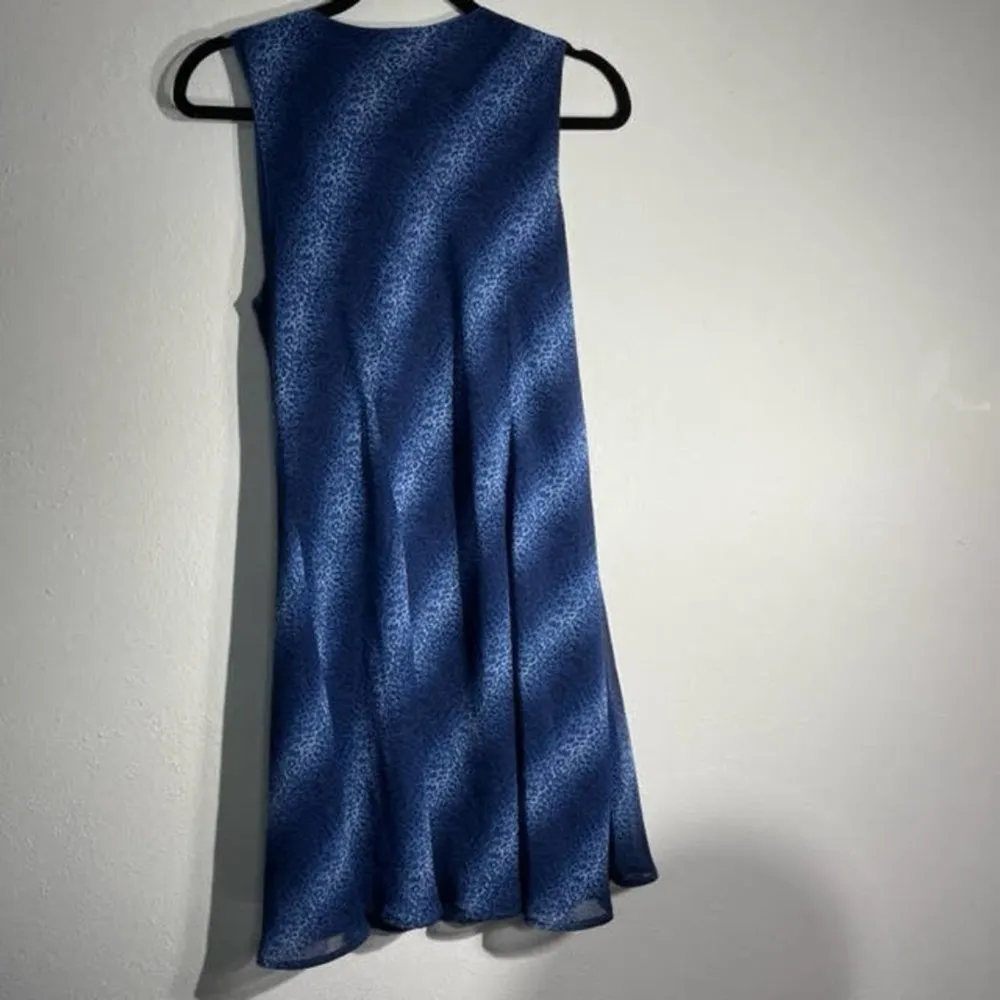 A Wild Thyme Leopard Print Blue Ombre Sheath Dress with Shawl Size 16 - Image 14