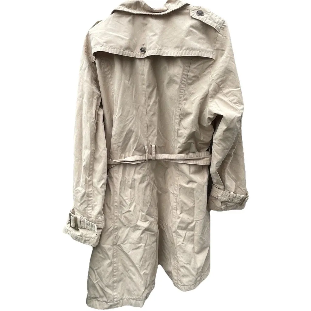 Vintage Pendleton Women’s Size XL Khaki Brown Long Trench Pea Coat Belt Strap - Image 13