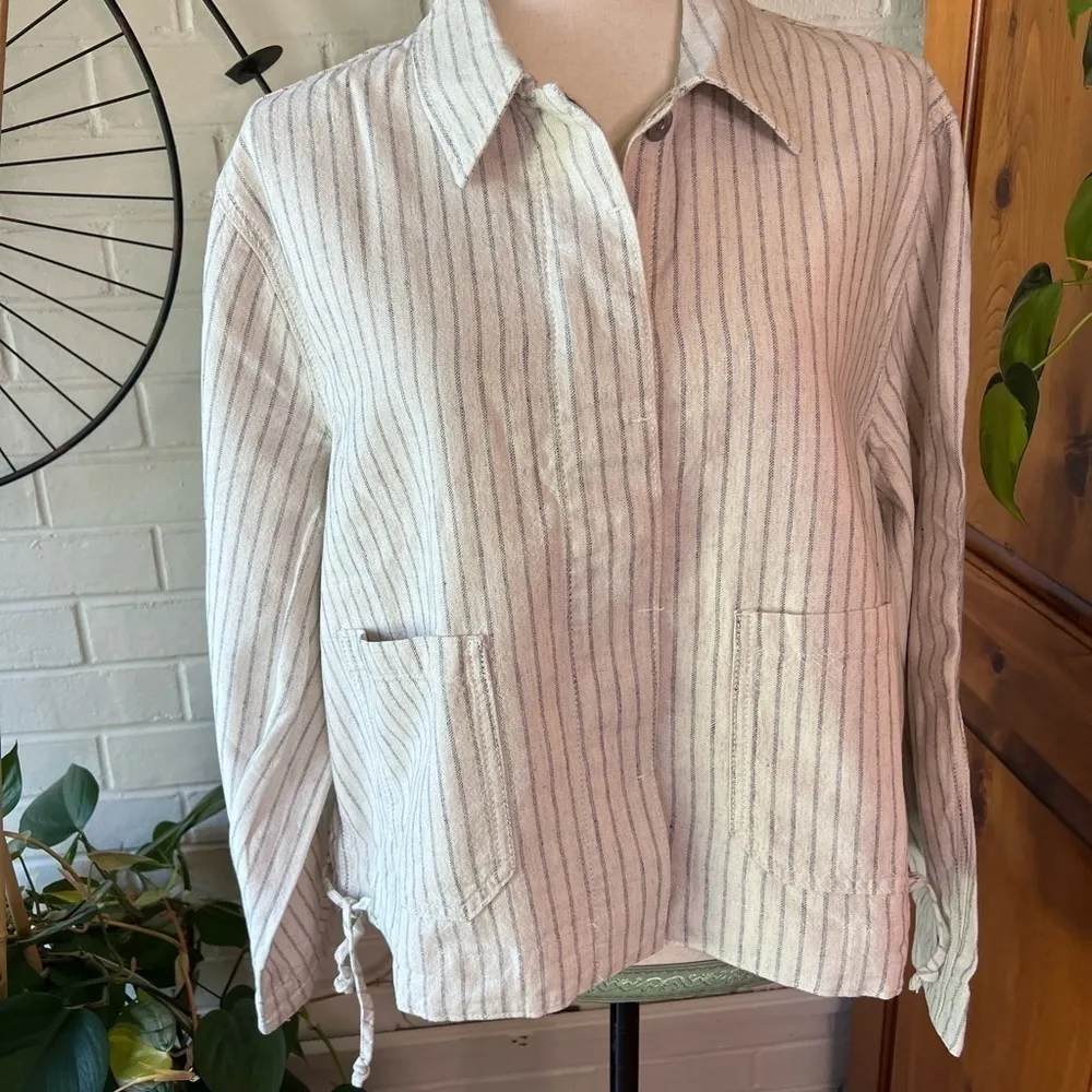 Rag and Bone striped naval chore jacket inL/L - Image 4