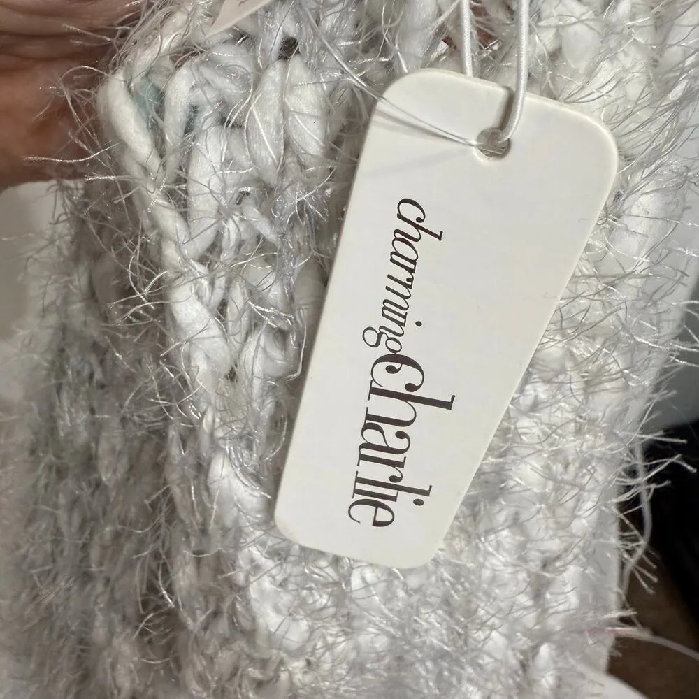 Charming Charlie Grey Medium Cool Wall Shawl NWT - Image 4