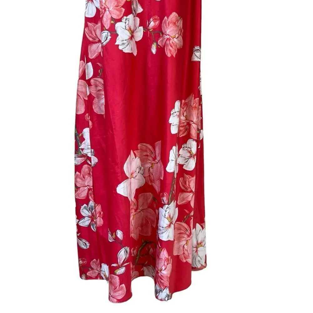 Natori Magnolia Floral Print Satin Chemise Gown - Image 4