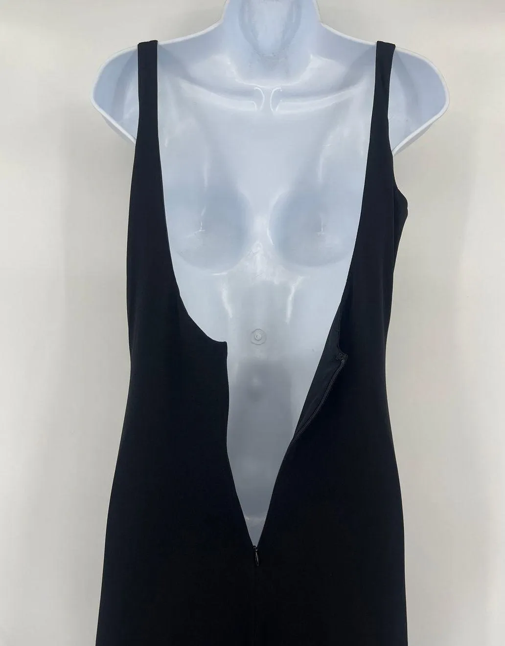 Vtg Y2K Betsy & Adam Plunge Maxi Dress Sz 8 Gothic HOCO Glam Whimsigoth Vamp - Image 6