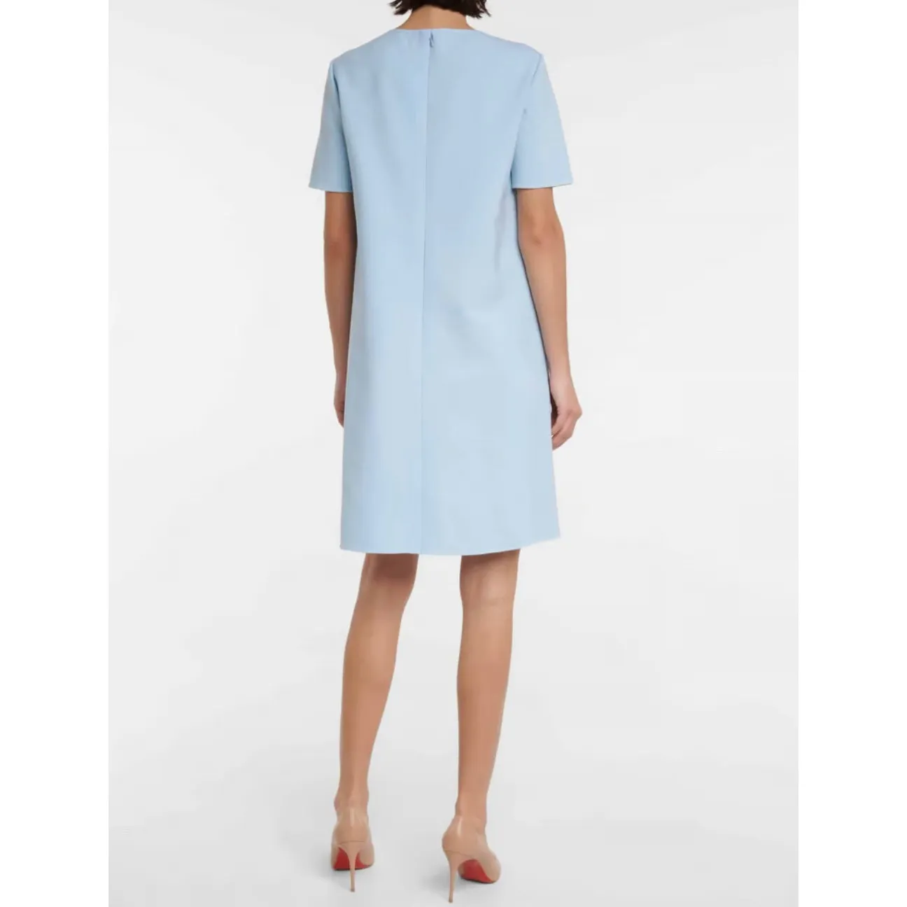 OSCAR DE LA RENTA‎ Floral-embroidered Wool-blend Mini Dress size S $2489 - Image 7