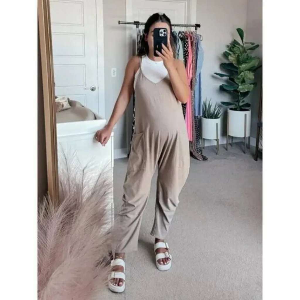 FREE PEOPLE Movement Hot Shot Onesie in Mocha Latte Size Small - Image 14