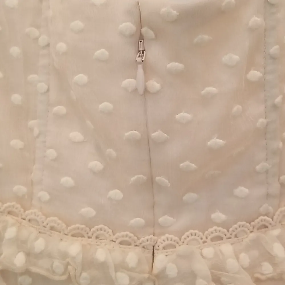 💕SPELL & THE GYPSY X FREE PEOPLE💕 Mira Bustier RaRa Dress Ivory Large L NWT White - Image 14