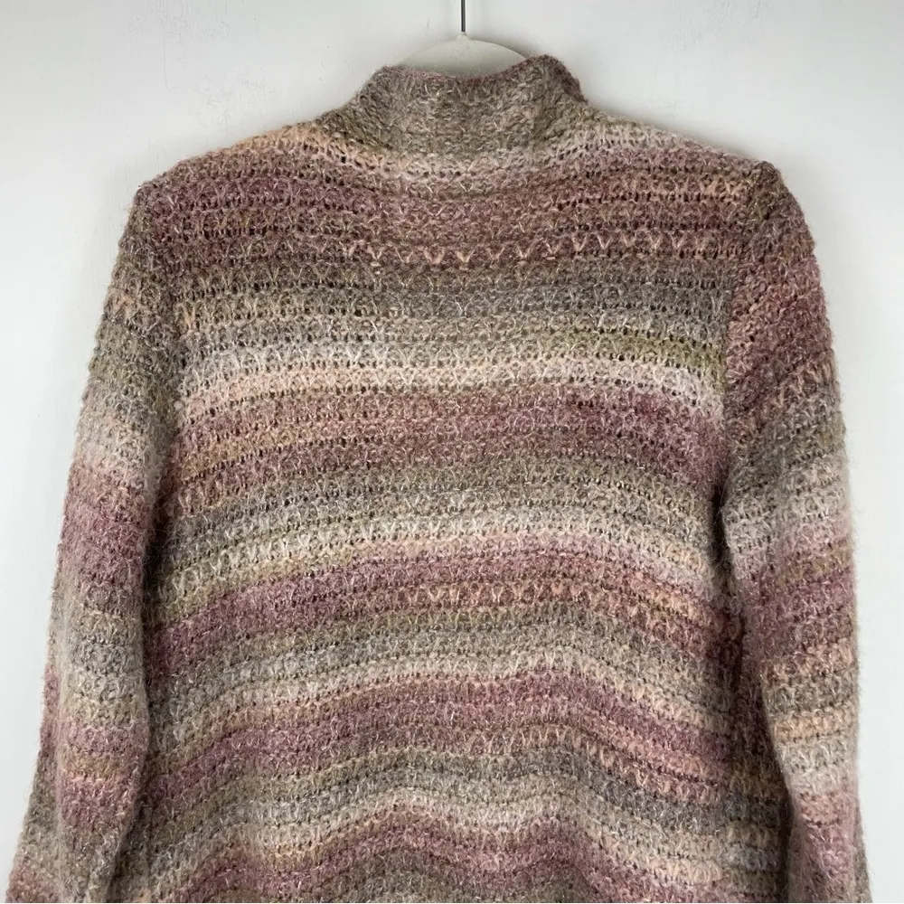 J. Jill Wool Alpaca Blend Cardigan Sweater Sz MP Button Front - Image 10