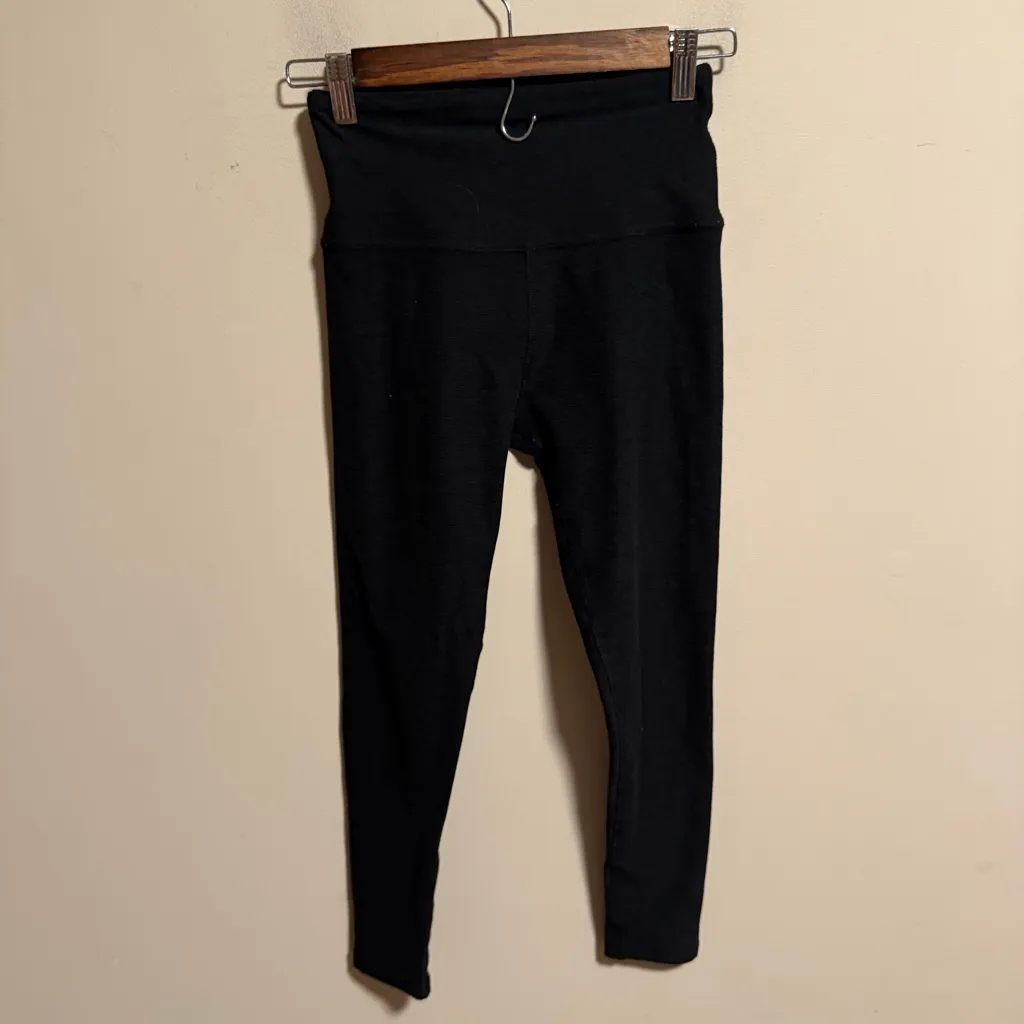 Beyond Yoga Spacedye Cropped Legging Black Grey High Waisted- Size Small - Image 3