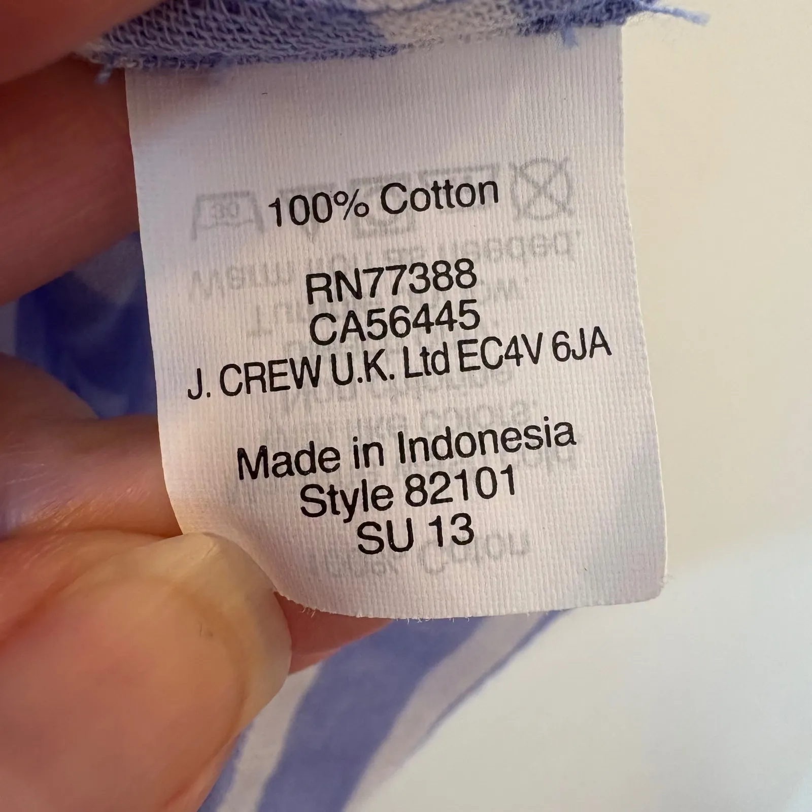 J. Crew Sleeveless Striped Button Down Blouse Size 6 - Image 5